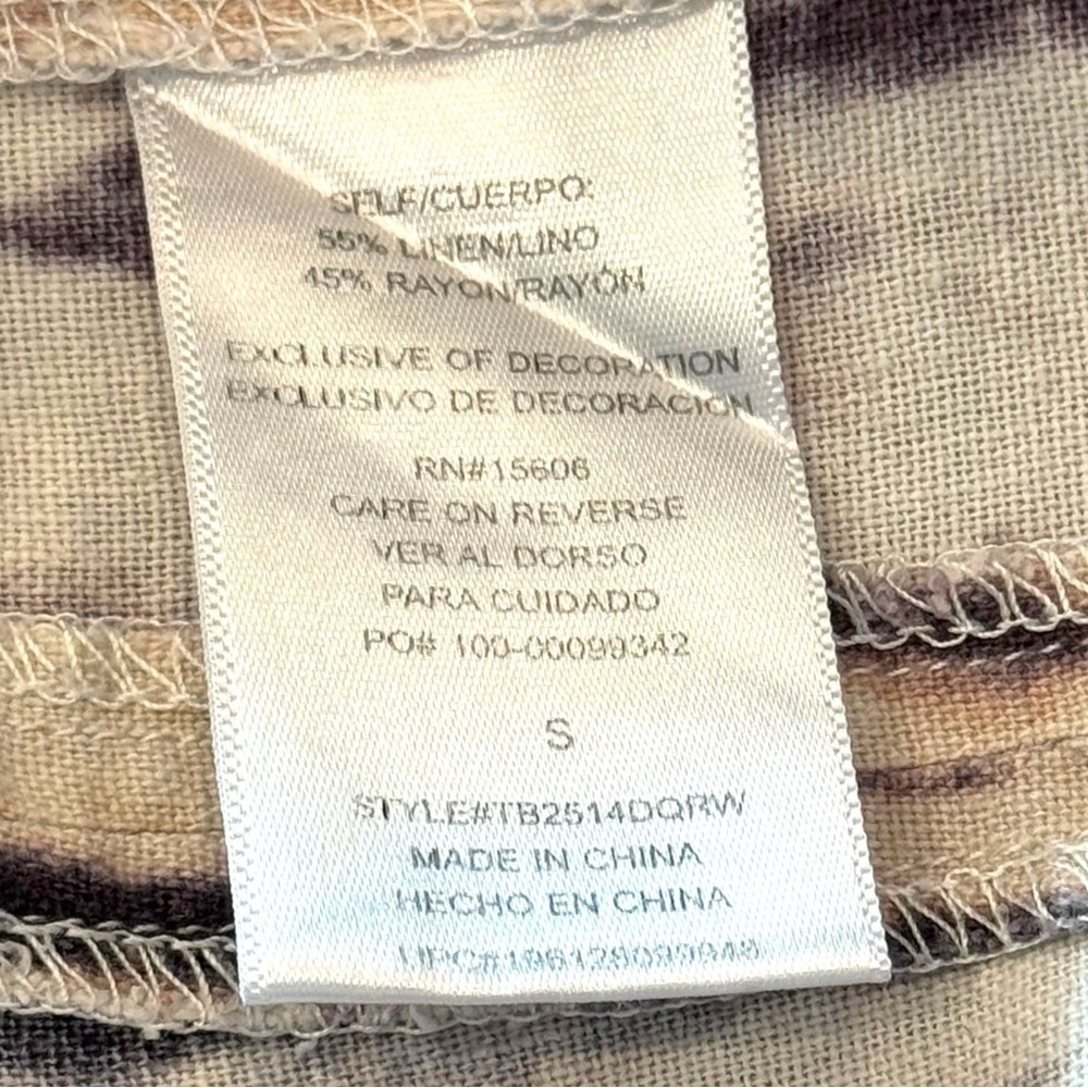 Jolt Tie Dye Wide Leg Paperbag Drawstring Waist Beach Pants Sz Small
Linen Blend - Picture 5 of 5